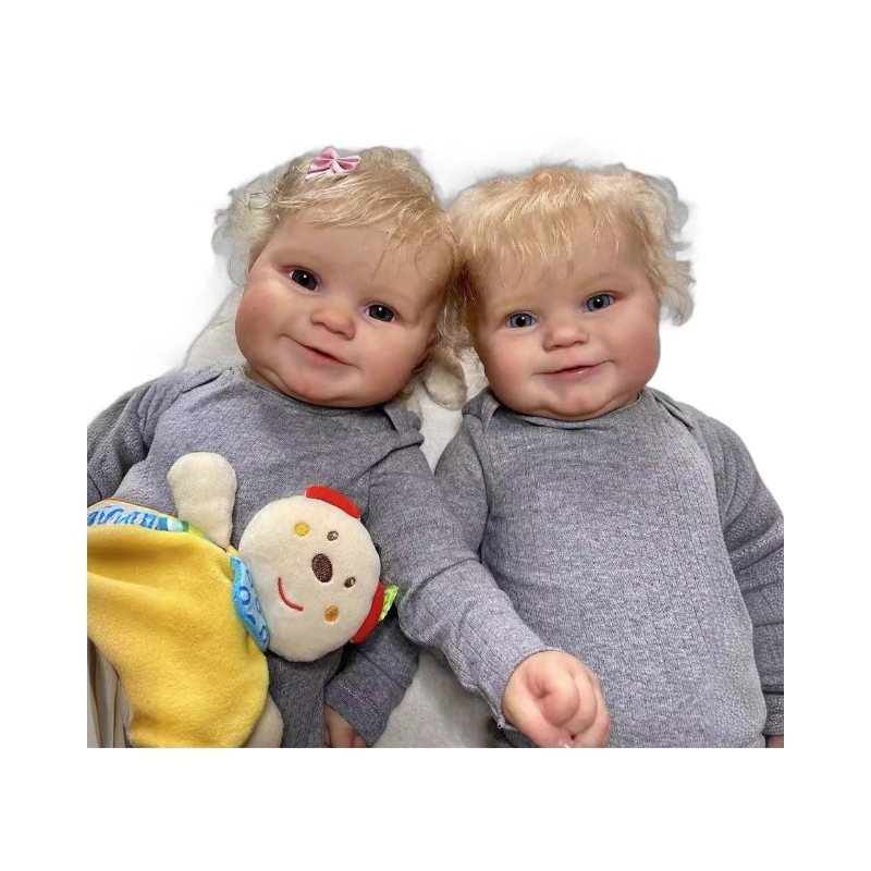 Cokela 50/60 cm simulación muñeca renacimiento muñeca Maddie 3D piel transfronteriza una pieza de cabello