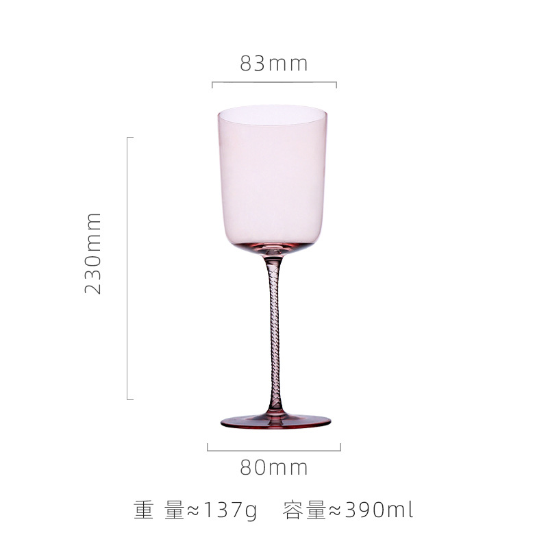 Fuchsia eye shadow, wineglass