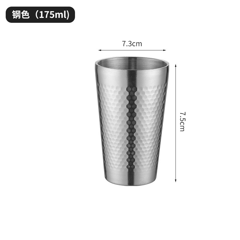 175ml martillado Copa (201 plata)