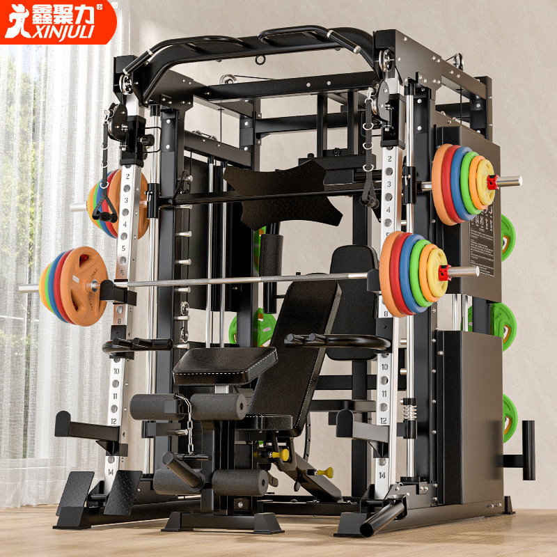 Equipo de entrenamiento integrado profesional de Smith multifunción combinado de gimnasio doméstico pájaro en cuclillas pórtico