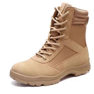 Jihua 3515 Genuine Men's Boots Outdoor High-Top Desert Boots Cross-Country Training Boots Tactical Boots Anti-Puncture