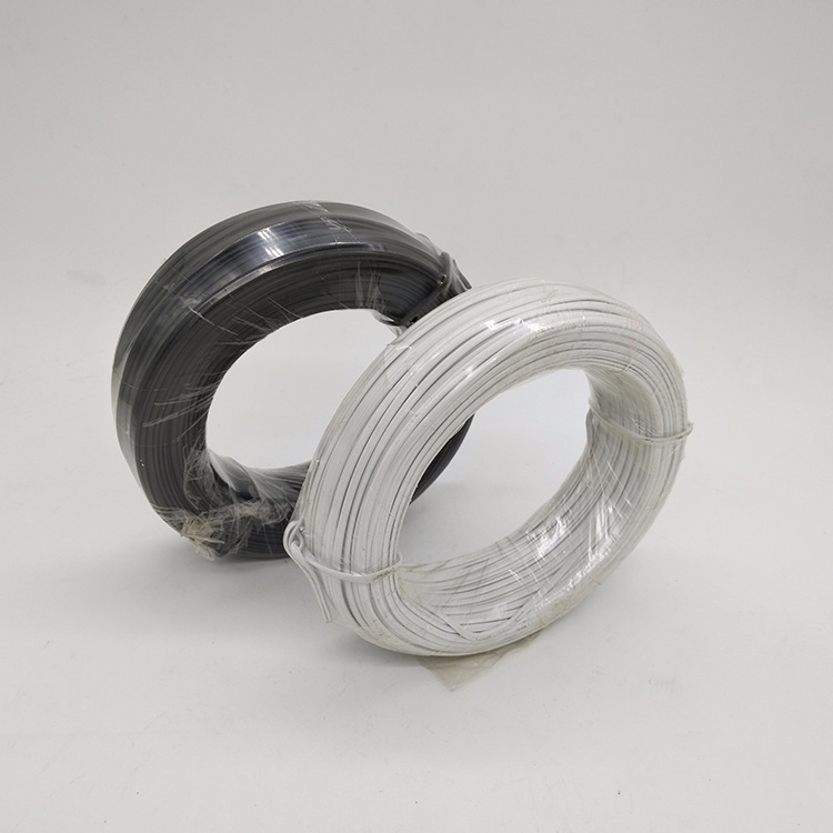 铁丝扎带 镀锌铁丝扎线 PVC包塑包胶铁线捆绑扎线带 黑色白色