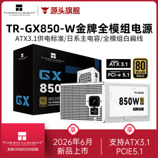 Limin TR-GX850-W white ATX3.1 power supply Japanese main capacitor gold medal full module computer power supply 850W