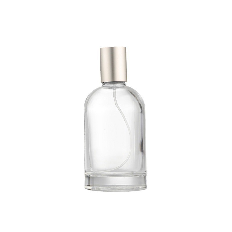 Envase de perfume vacío, botella de spray de alta gama, botella de perfume recargable de vidrio transparente de 30 ml, sensación de alta gama, listo para venta al por mayor.