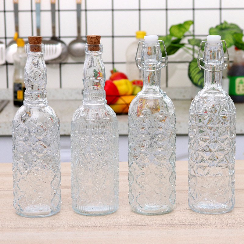 木质盖密封卡扣玻璃瓶 可乐瓶 奶茶 饮料瓶 啤酒瓶详情图2