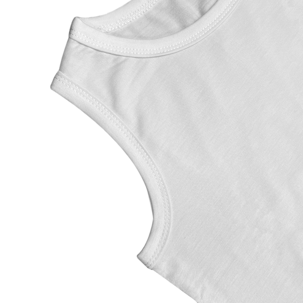 Impresión de transferencia térmica los niños del verano chaleco imitación algodón material en blanco suministro directo fábrica al por mayor