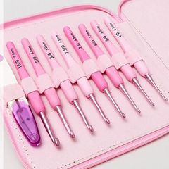 钩针工具套装勾针手工diy编织包包毛衣针织毛线针防滑材料包