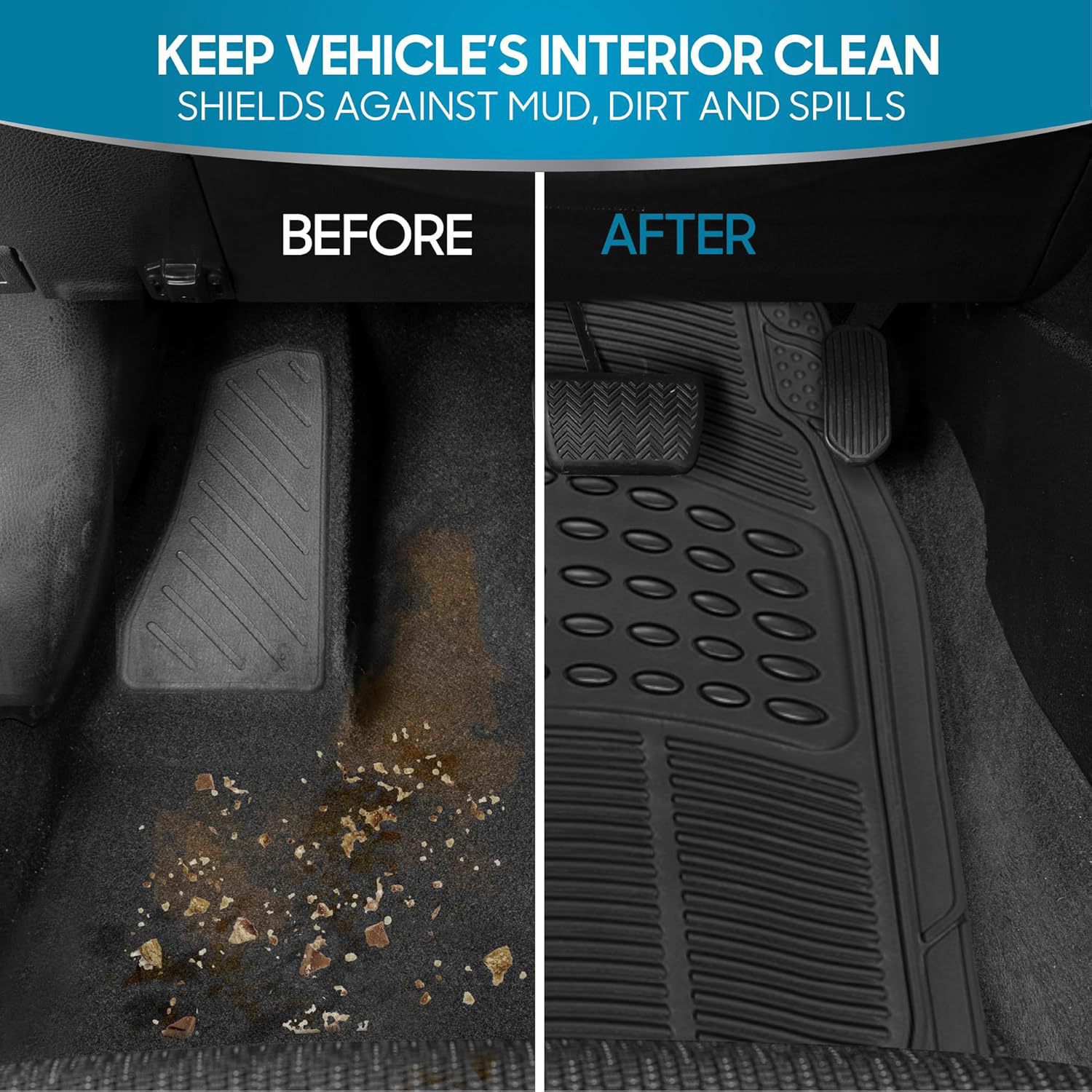 Cross-border best-selling PVC car floor mats, non-slip, waterproof, suitable for all seasons