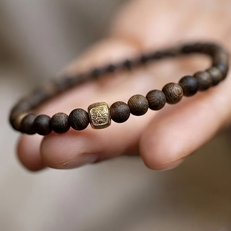 [Special Offer with Free Shipping 11] Bohemian Style Agarwood Bead Bracelet Is Suitable for Daily Wear and Vacation Wear