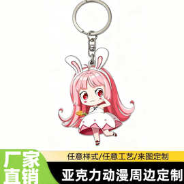 亚克力立牌定制钥匙扣摇摇乐冰箱贴定做明星摆件动漫周边挂件定制