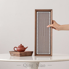高級感のある胡桃木茶盤家庭用の乾いた泡の皿は軽くて豪華な小型のお茶台の水を蓄えて水を切ってトレーの茶道の部品を切ります。