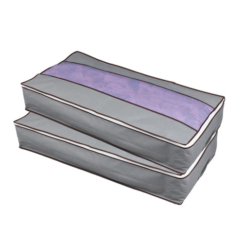 Visual Large Capacity Thick Non-woven Bed Bottom Blanket Storage Bag Household Clothing Foldable Organizing Bag Wholesale