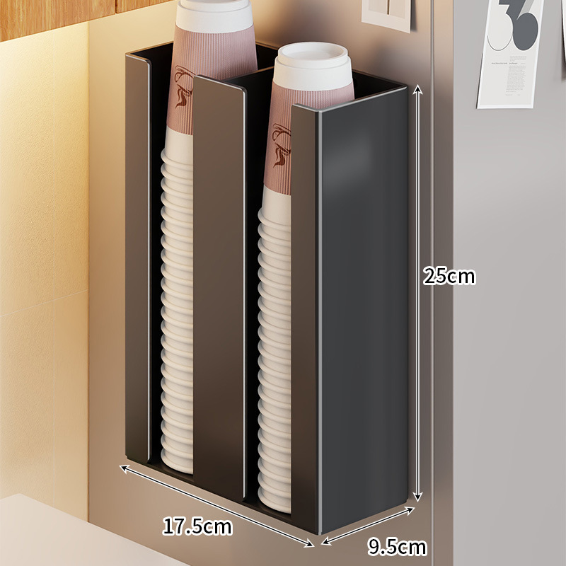 Organizador Magnético de Vasos de Papel de Hierro, De Pared, Sin Perforación, para Refrigerador image 8