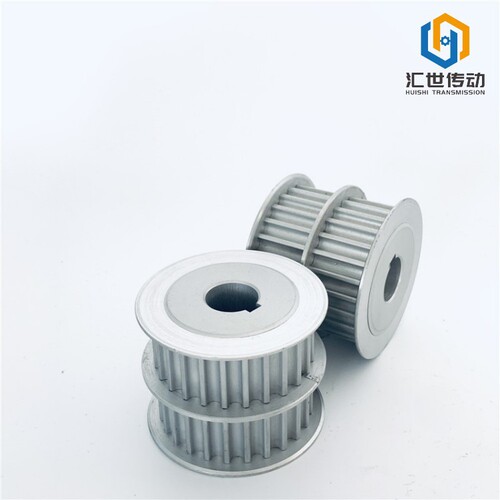 Aluminum synchronous belting pulleys made of H, XH, L, XL, 5M, 8M, 14M steel can be black oxide, galvanized pulleys