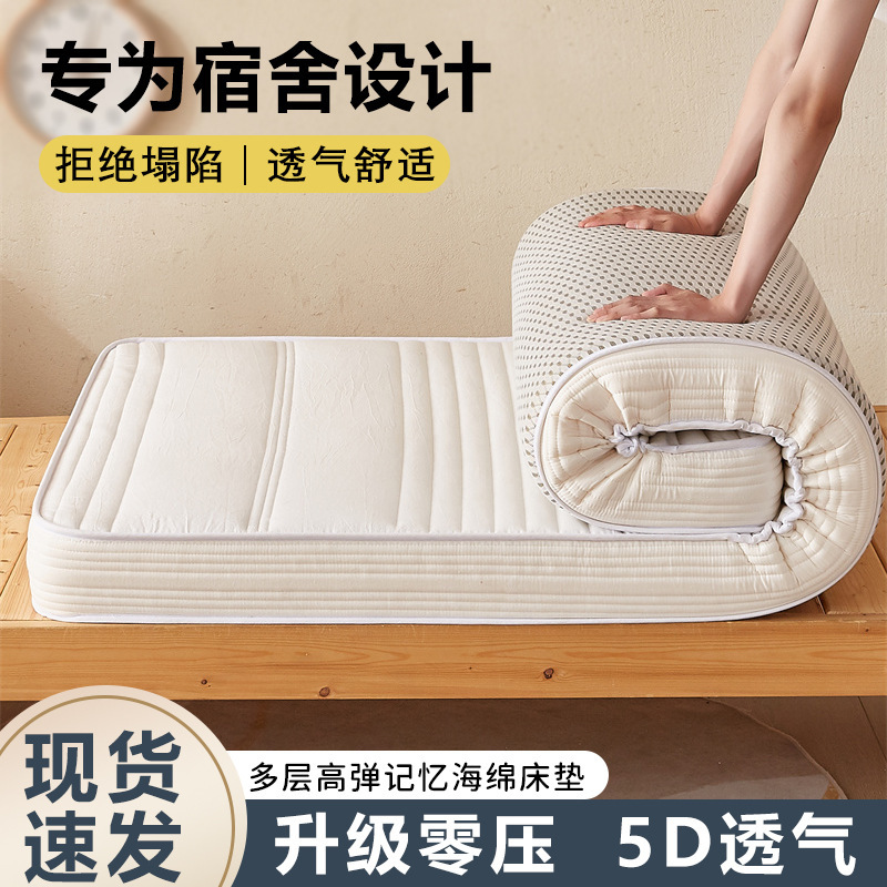 Sponge Mattress Latex Mattress Double-Person Household Mattress Thickened Mattress Renting House Cushion Dormitory Student Mattress