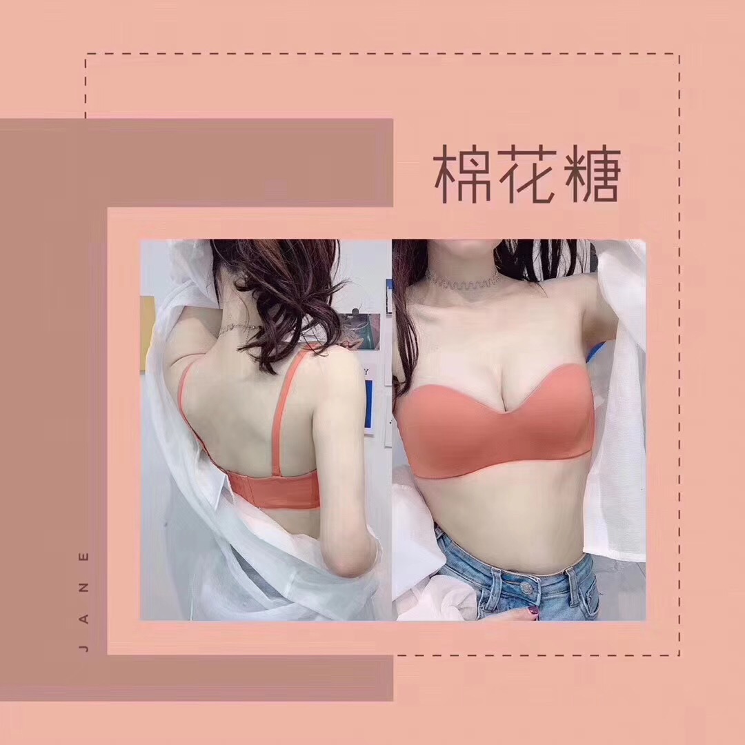 Una pieza cómoda, brillante y sin costuras, dos prendas, sujetador de mujer, sin anillo de acero