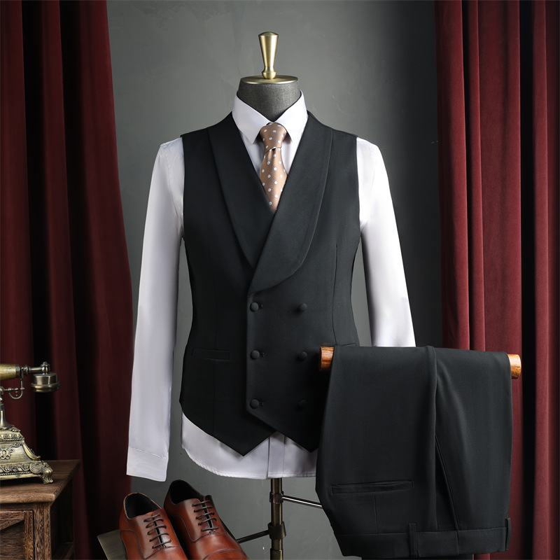 Hochwertiger Herren-Doppelreiher-Anzug mit Stretchanteil – Blazer und Hose für Hochzeiten, Feiern und Business Casual_voghion.com