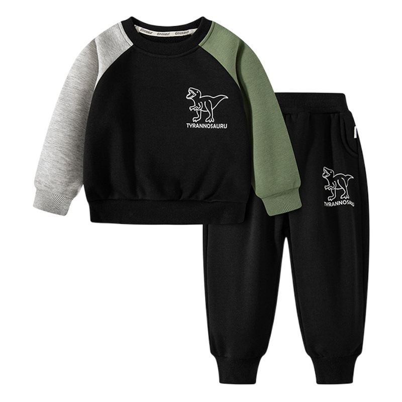 Betop marca de moda INS estilo suéter bebé forrado de lana conjunto de dos piezas traje de los niños al por mayor de comercio exterior ropa de los niños de una sola pieza de entrega