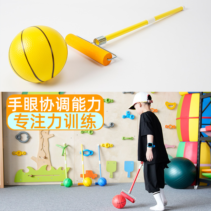 Jardín de infantes para niños rodando bolas accesorios equipos de entrenamiento sensorial juguetes de plástico al aire libre