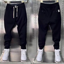 春夏新款时尚休闲裤男士运动裤潮流百搭小脚卫裤修身弹力束脚长裤