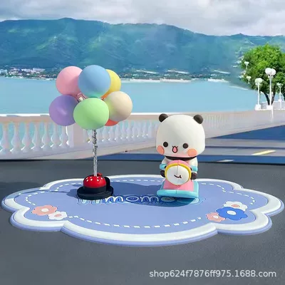 Car Ornament Cartoon Cute Gift | Car ornaments - seesaw-one-or-two-blue-mat-balloon