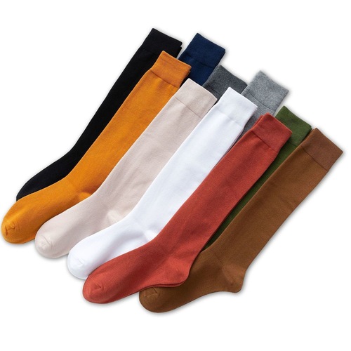Women's Leggings JK Lolita Black Long Stockings Ins Trend Yoga Pressure Socks Solid Color Knee-high Japanese Student