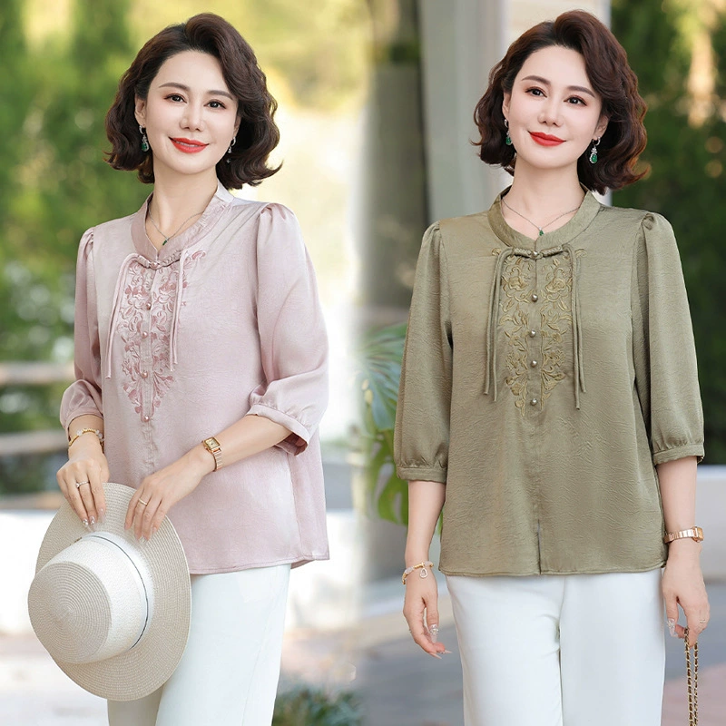 Новая китайская шифоновая рубашка для девочек в летнем платье с рукавами