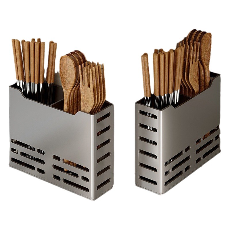 Estante de cocina palillos montados en la pared jaula hogar cuchillo sin Punch cuchara palillos titular cuchillo de cocina palillos caja de almacenamiento