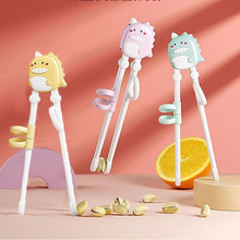 便携辅助餐具儿童学吃饭训练筷子练习筷卡通宝宝学习专用筷批发