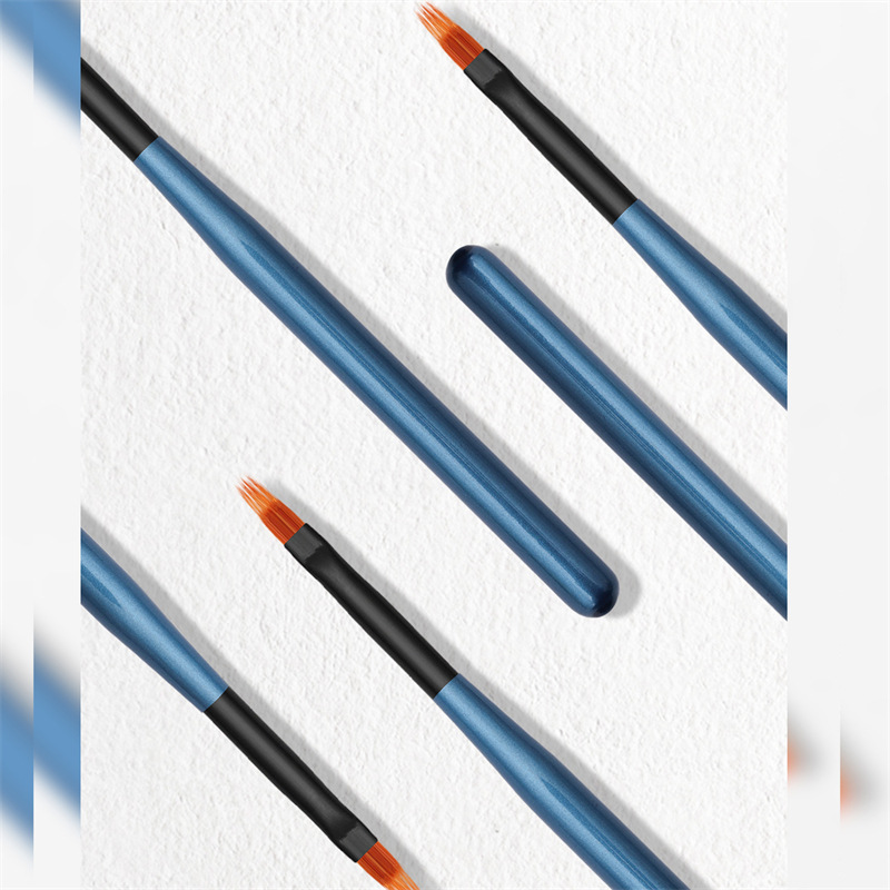 Cruz-frontera especial de madera varilla de uñas de arte serrado pluma degradado pluma de escaneo pluma de uñas de arte manchas de doble capa de la pluma de la pintura al por mayor