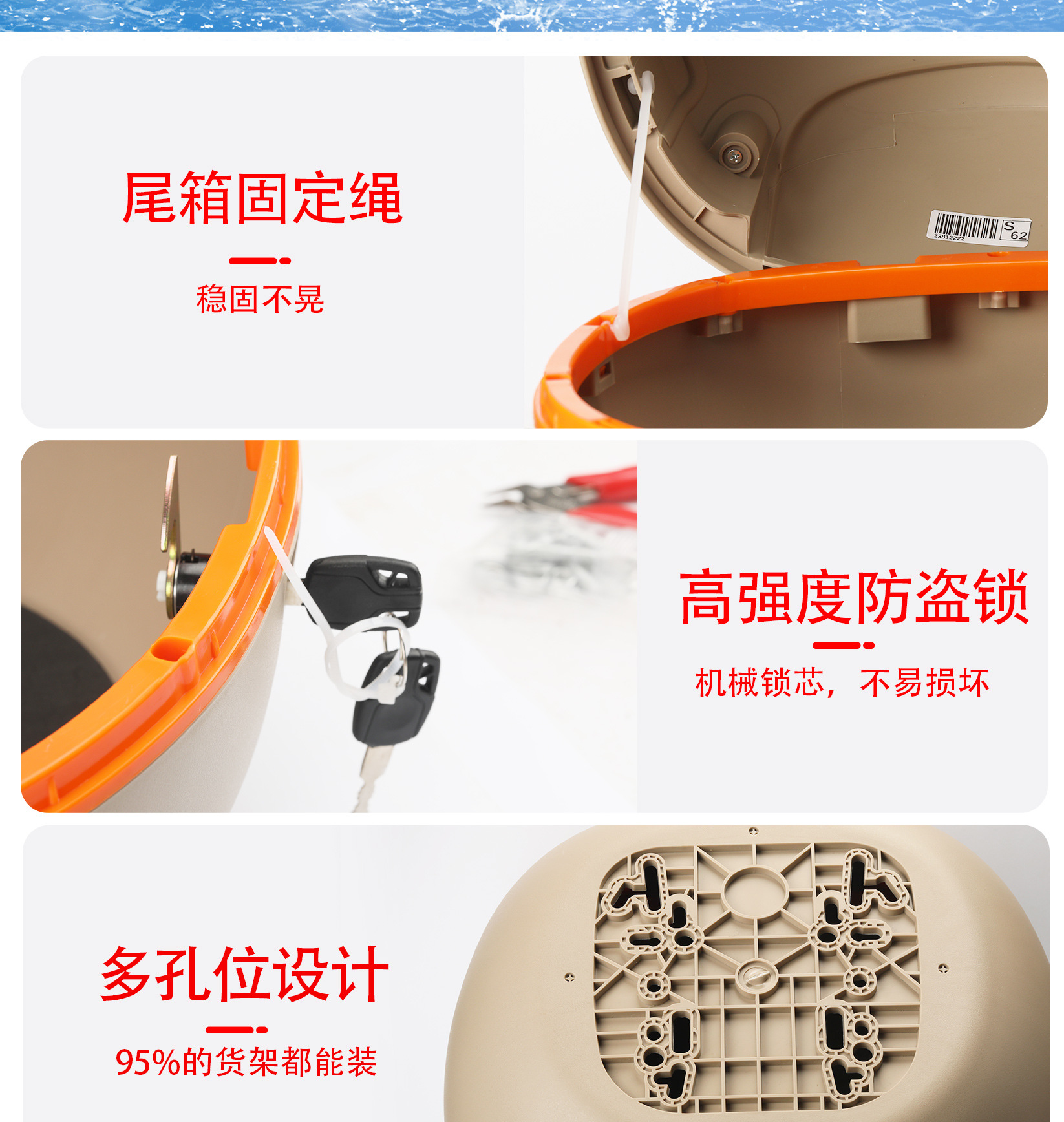Suitable for Yadi M6 Rear Tail Rack, Large-Capacity Trunk, Electric Vehicle Storage Box, Carbon Steel Tail Rack, Take-Out Box, Tail Box