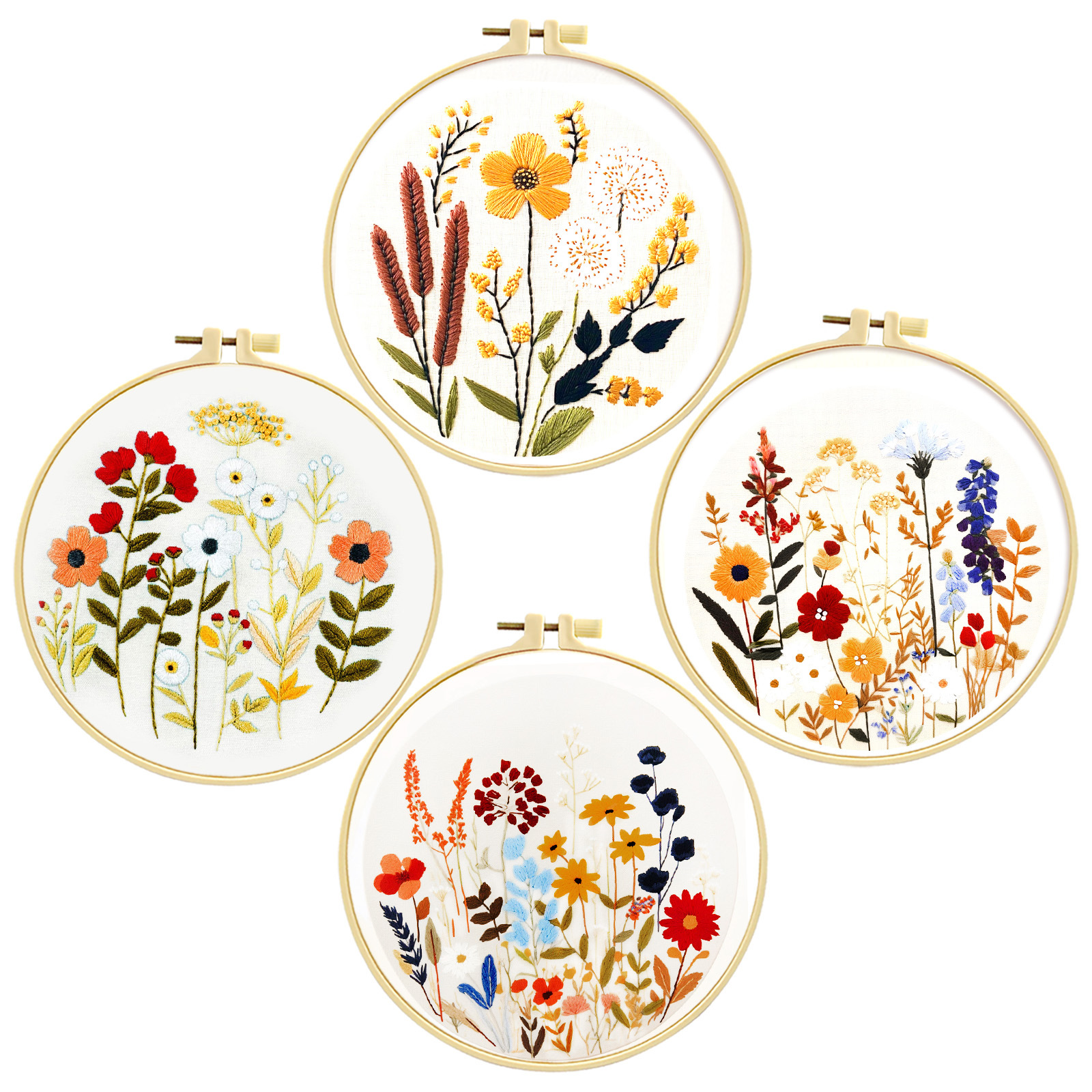 Mona Lisa bordado real flores y plantas colección nueva simulación de estilo chino bordado decoración bordado a mano