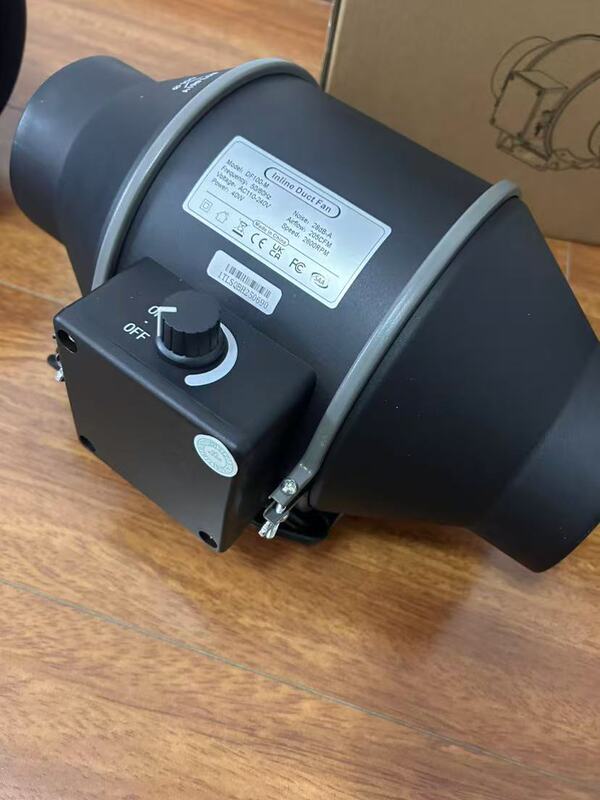 強力な風力産業用排気ファン黒斜流ブースターダクトファン屋内高速静音換気排気ファン|undefined