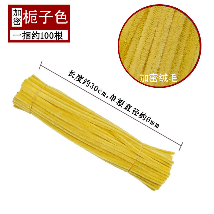 Varillas de felpa encriptadas de 42 colores, tiras para raíces de cabello, materiales populares para ramos hechos a mano, fabricante de varillas de felpa.