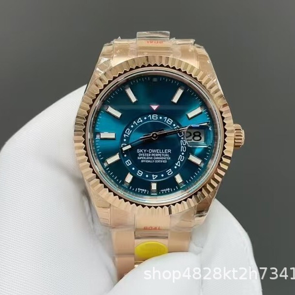 Rolex Skywalker Series Navigator Dual Time Zone GMT Stainless Steel Fully Automatic Mechanical Men's Watch, Hot Selling in Foreign Trade