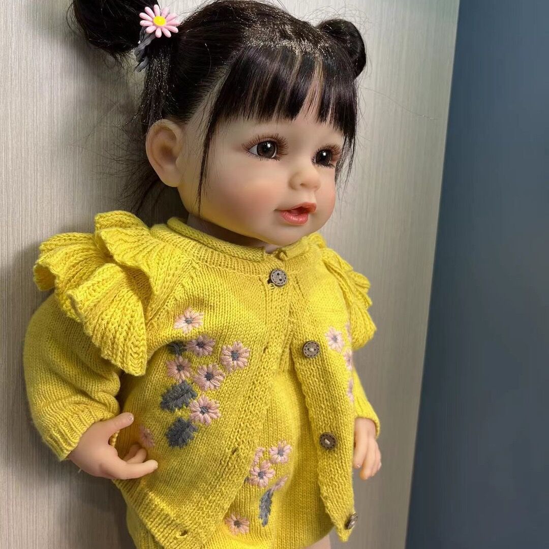 NPK genuino 55cm completo de goma de pie muñeca artificial de pelo implantado a mano suministro transfronterizo
