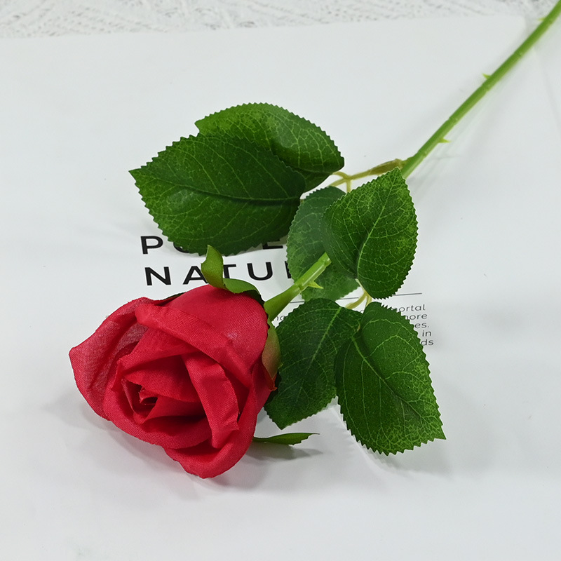 Flores de simulación al por mayor de una sola rosa triangular gran precio decoración de boda flores de decoración del hogar flores flores falsas flores flores falsas