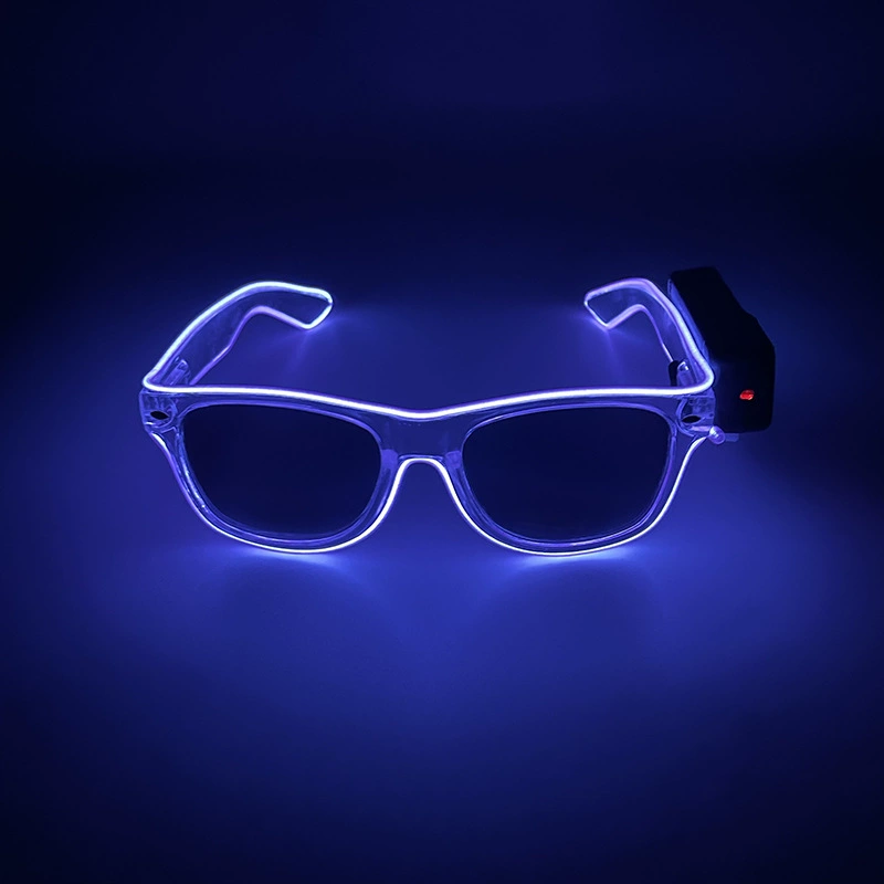 Светодиодные очки Amazon Personality Dance EL Flash Decoration Bar Jumping Gathering Gift Props Manufacturer