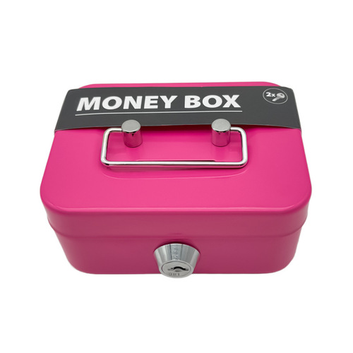 Piggy bank Cross-border new creative portable piggy bank storage box small large storage coin box with key