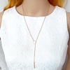 Metal short necklace, European style, simple and elegant design