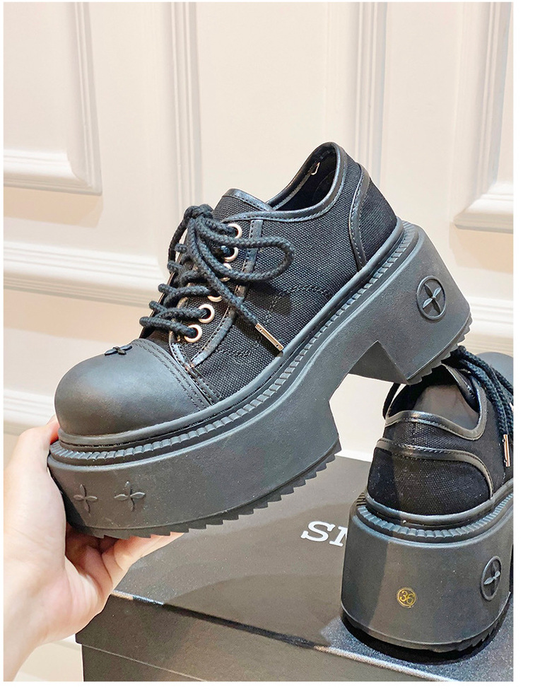 Martin's 2024 new women's shoes have a sole and a height increase of 9.5 centimeters. Student Fashion Shoes_voghion.com
