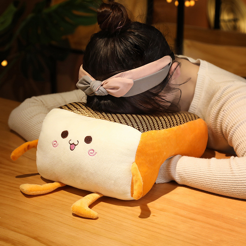 藤席带毯午睡枕