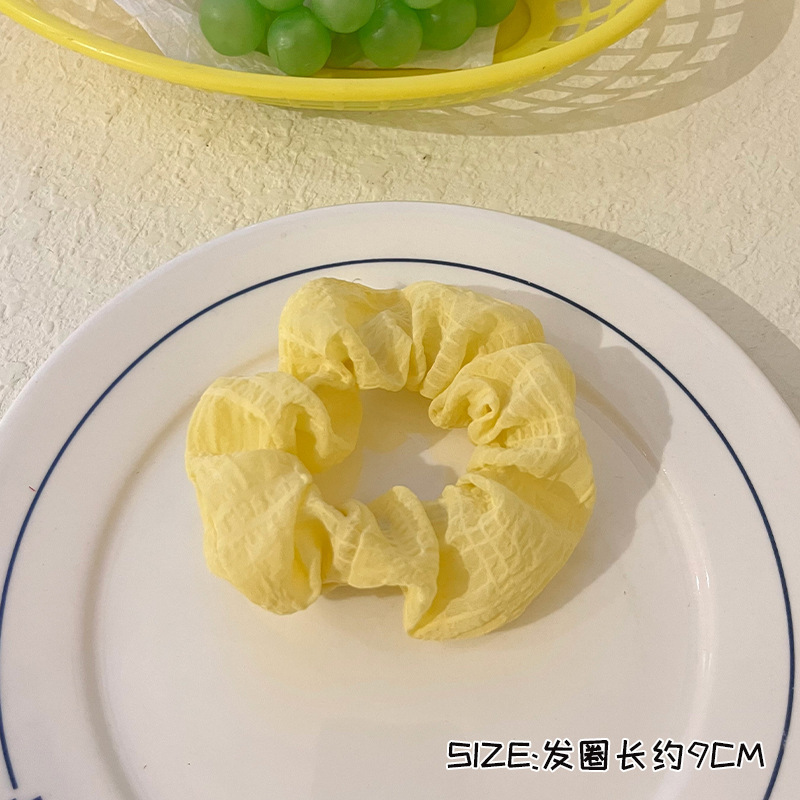 赵露思同款蕾丝发圈丸子头发绳高级感大肠发圈绑头发头花发饰批发|undefined