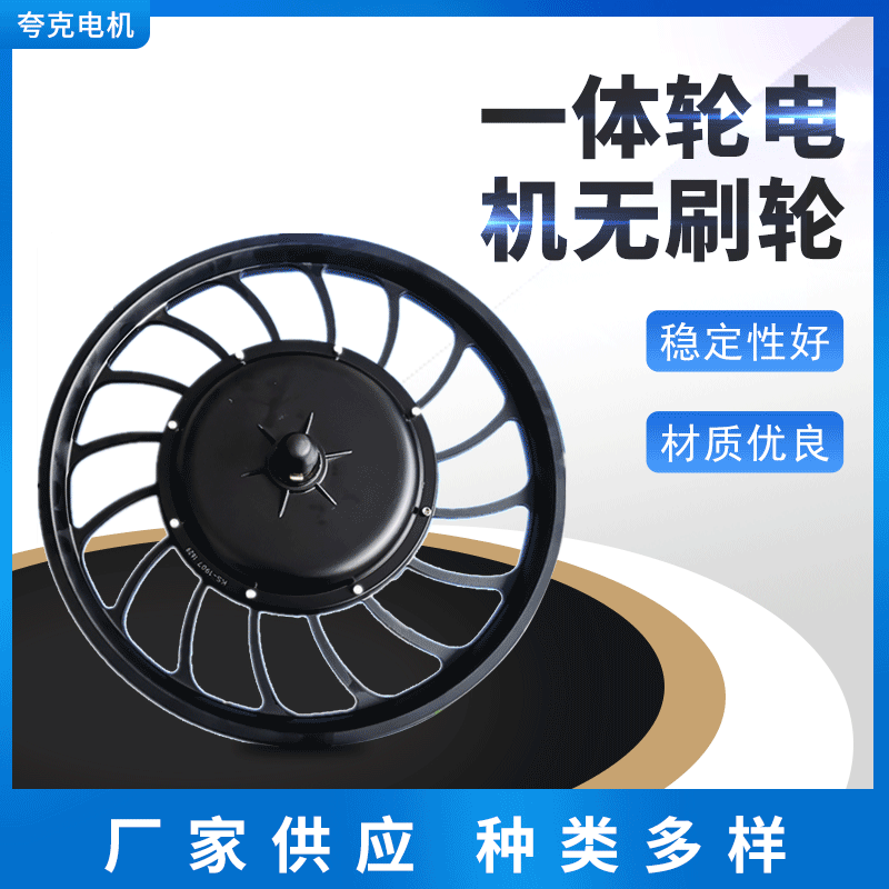 厂家供应1000W20寸一体轮电机永磁无刷轮毂电机电动车电机
