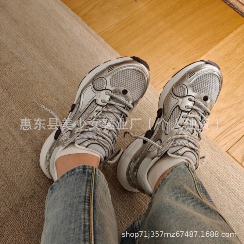 高版L~银角大王老爹鞋女25夏新款网面透气厚底增高休闲运动鞋跑鞋|undefined