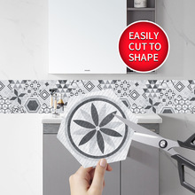 新款工業風北歐六角瓷磚貼浴室廚房家居防滑地貼DIY拼接牆貼LB023