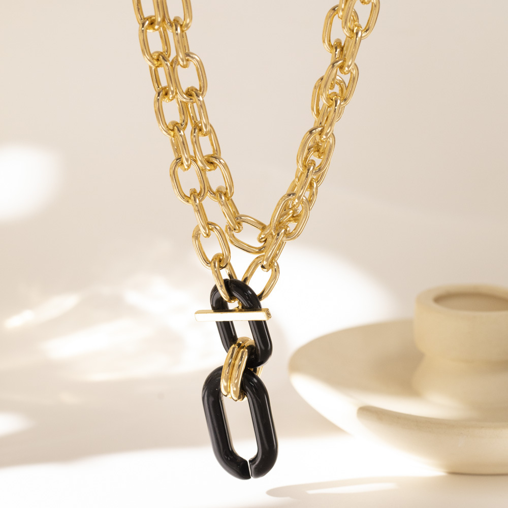 16g Weight Bracelets, Necklace Classification 1 Piece Quantity Street Occasion Alloy Material Geometric Pattern Unisex Gender Plating Design Streetwear Style Streetwear Geometric Alloy Plating Unisex Bracelets Necklace 13