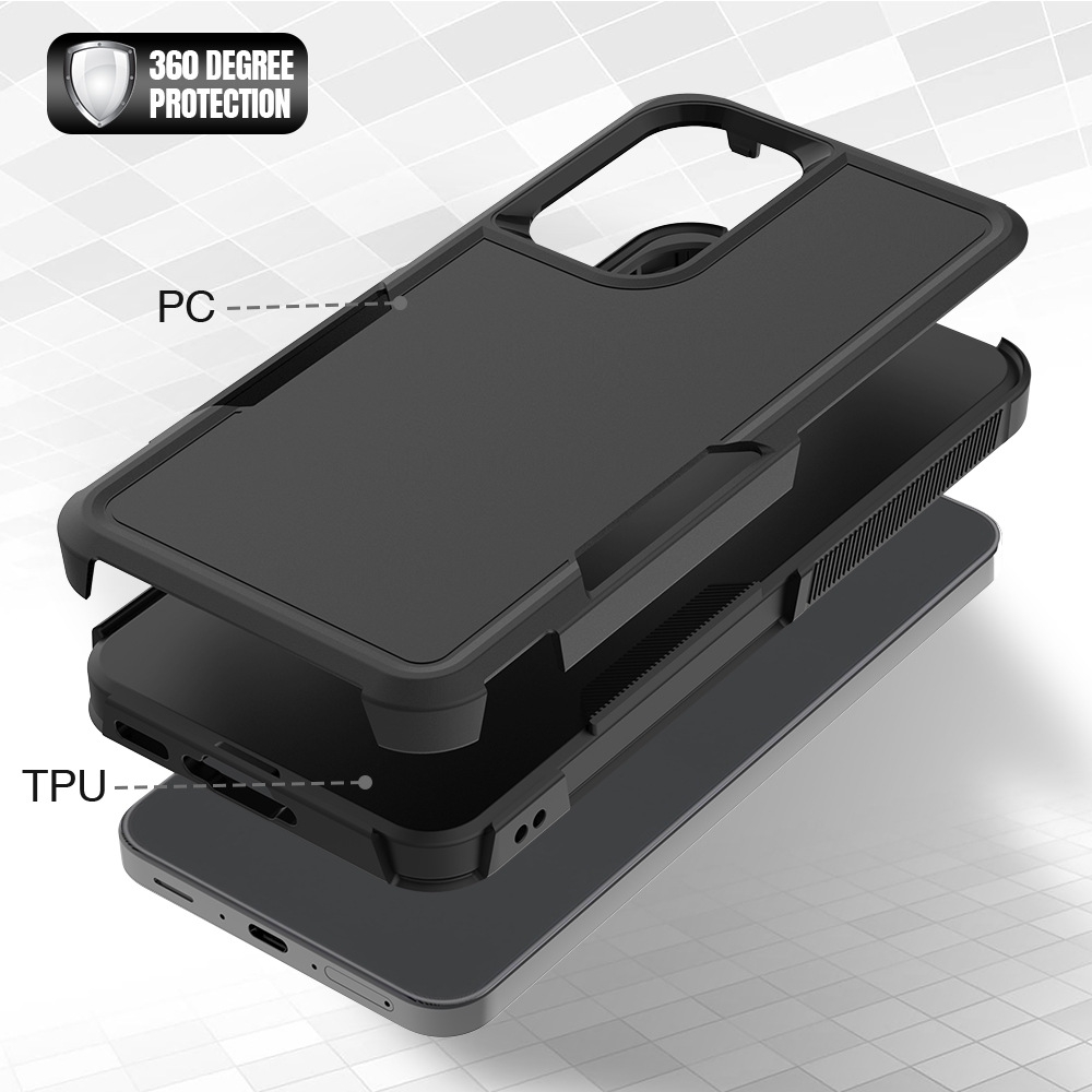 Funda Protectora Dos en Uno para Samsung A36 A57 A56 TPU Antigolpes y Anticaída