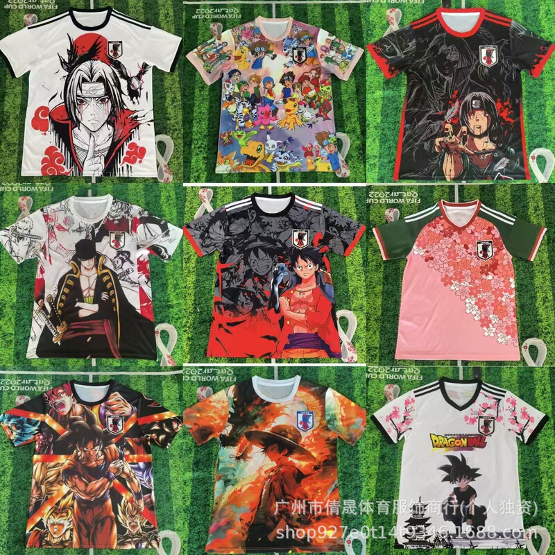 World Cup Football Jersey Japan Team Anime Digital Collaboration Special Edition Adult Fan Jersey Quick-Dry Factory Direct Sale World Cup Football Jersey Japan Team Anime Digital Collaboration Special Edition Adult Fan Jersey Quick-Dry Factory Direct Sale