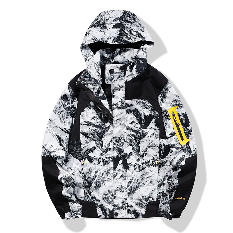 Jacket men's outdoor single-layer jacket men's windproof waterproof couple camouflage breathable jacket sports running mountaineering clothing
